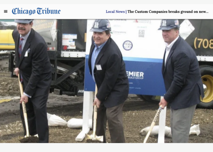 The Custom Companies breaks ground on new 225,000-square-foot logistics facility in Northlake